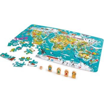 Image 1 of HaPe International Пъзел и игра 2 в 1 HaPe International - Световна обиколка (H1626)