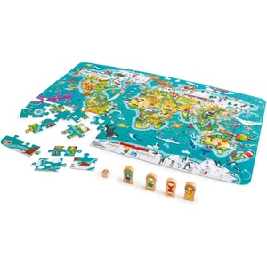 HaPe International Пъзел и игра 2 в 1 HaPe International - Световна обиколка (H1626)