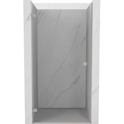 Mexen Lunar-B лява отваряема душ врата 45 см, прозрачна, матов никел - 832-045-000-97-00-L (832-045-000-97-00-L)