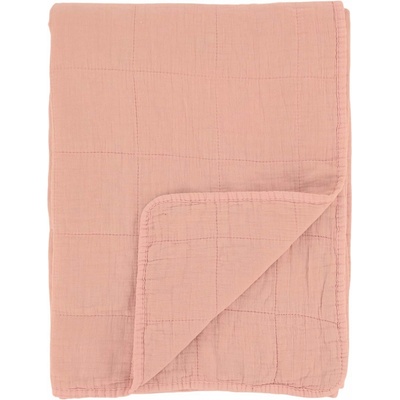 Chic Antique Prošívaný přehoz Aix Vintage Rose 180 × 130 cm, růžová barva, textil