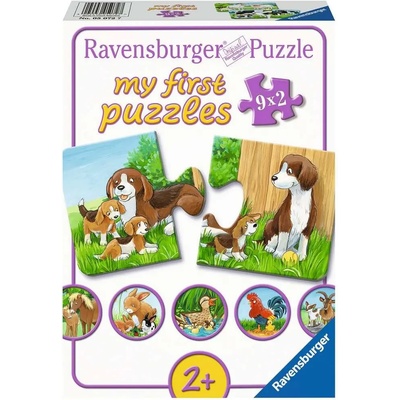 Ravensburger - Puzzle 9x2 My First Puzzles: Farmyard Families - 1 - 39 piese
