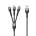 Кабел за зареждане DeTech DE-C41 3 в 1, Micro USB, Lighting, Type-C, 1m, Черен (Кабел за зареждане DeTech DE-C41 3 в 1, Micro USB)