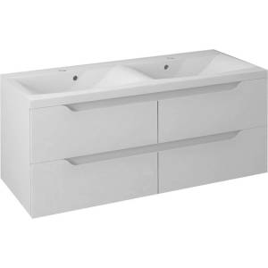 SAPHO Wave - Шкаф двоен за мивка 120x50x48 см, бял WA120-3030 (WA120-3030)
