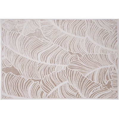 Multidecor Килим SALAMANCA 200x280 cm бежов/бял с мотив на листа (MU0116)