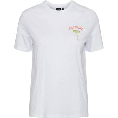 PIECES Тениска 'kilana' бяло, размер xl