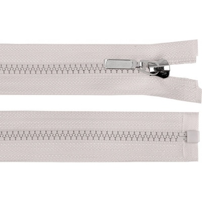 Prima-obchod Kostěný zip No 5 délka 70 cm s ozdobným jezdcem, barva 310 šedobéžová