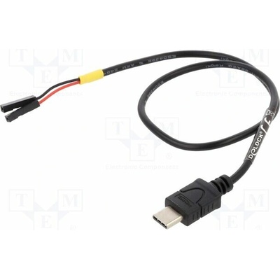 Delock 85396 USB C vidlice kolíkový konektor 1pin x2; 0,3m černý