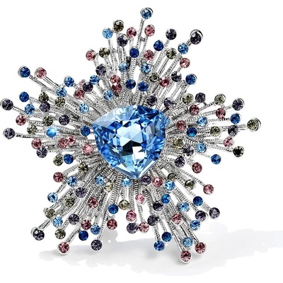 Éternelle Exkluzivní brož Swarovski Elements Gregoria B2020 Modrá