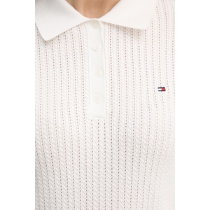 Tommy Hilfiger тениска с яка дамска от памук (WW0WW49362)