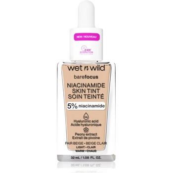 Image 1 of Wet n Wild BareFocus Niacinamide Skin Tint лек хидратиращ фон дьо тен цвят Fair Beige (Warm) 32ml