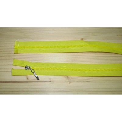 Kostenný zips žltá 3mm deliteľný jednosmerný 60cm