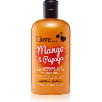 I Love Cosmetics Mango & Papaya душ гел с балончета за жени 500 мл