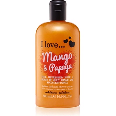 I Love Cosmetics Mango & Papaya душ гел с балончета за жени 500 мл