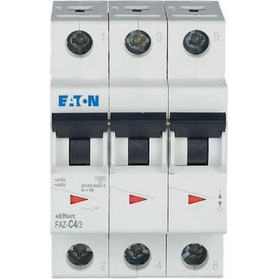 Eaton Автоматичен прекъсвач eaton faz-c4/3, 278865 - 4 a, 3p (278865)