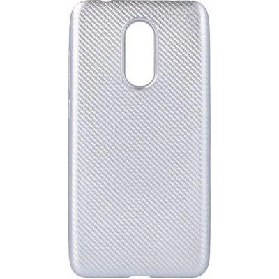 TopQ Carbon Xiaomi Redmi 5 silikon stříbrný 29838