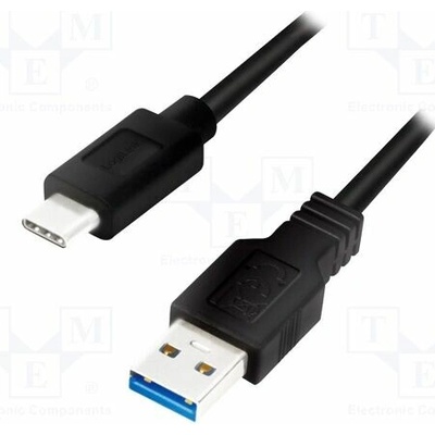 Logilink CU0168 USB 3.0, USB A vidlice, USB C vidlice, 1m, černý