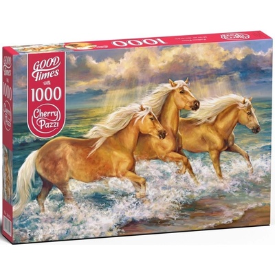 Cherry Pazzi Koně na pláži 1000 dílků
