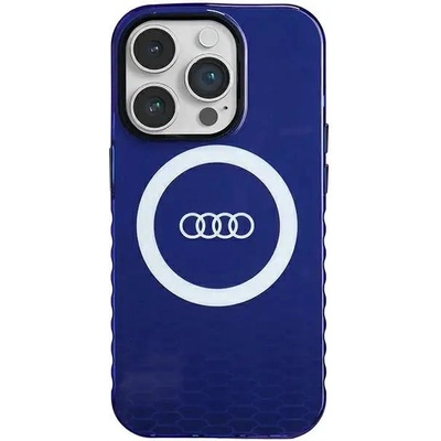 Audi Кейс Audi IML Big Logo MagSafe за iPhone 14 Pro, син (AUDI000081-0)