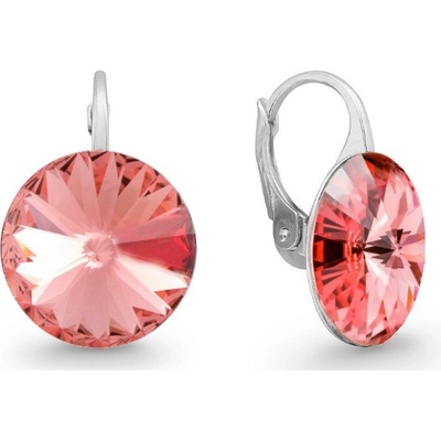 Spark růžové Rivoli se Swarovski Elements Sweet Candy KA112214RP Rose Peach