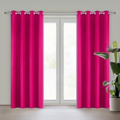 Takoy Jednofarebný záves RITA z hladkej tkaniny 140 x 250 cm-HF-457596 | 140 x 250 cm
