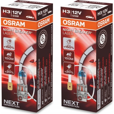Osram Night Breaker Laser H3 PK22s 12V 55W 2ks