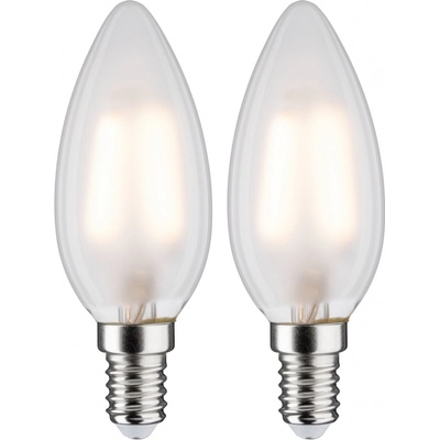 Paulmann LED svíčka 3 W E14 mat teplá bílá 2ks-sada