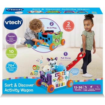 VTech Интерактивна играчка Vtech - Количка за дърпане, с активности (V568503)