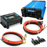 Solartronic Комплект инвертор 1500w, fs1500d, контролер 30a, кабели и букси за соларна система (set-30a-s-k-fs1500d)