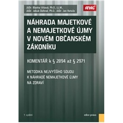 Náhrada majetkové a nemajetkové újmy v novém občanském zákoníku komentář k 2894 až 2971
