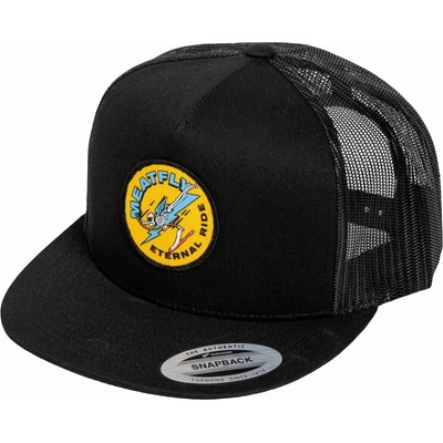Meatfly шапка с равна козирка Thunderbolt Trucker Yellow Eternal / Black | Черна | Meatfly | Cheren | МЪЖЕ | ЕДИН РАЗМЕР