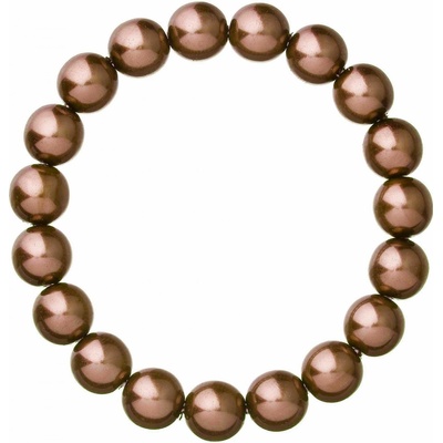 Evolution Group Elegantný perlový náramok 56010.3 brown