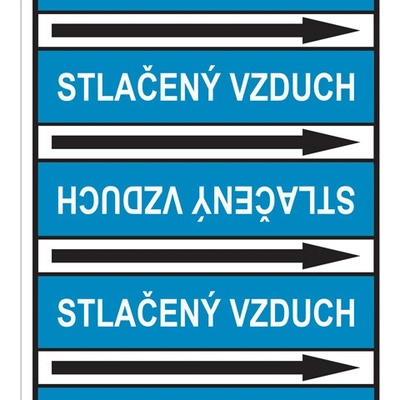 Značení potrubí, stlačený vzduch PZ 228173