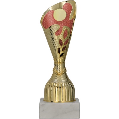 Pohár plastový zlato červený Výška: 22,5 cm