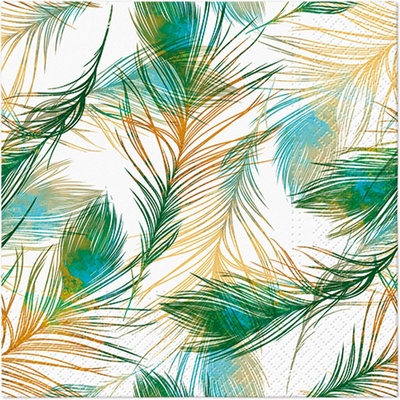 PAW Ubrousky L Feather composition 33x33cm