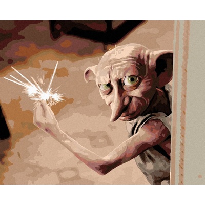 zuty Malování Podle Čísel Čarující Dobby Harry Potter 40 x 50 Cm Plátno 8596530242482