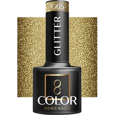 Ocho Nails lak na nechty s trblietkami G05 5 g