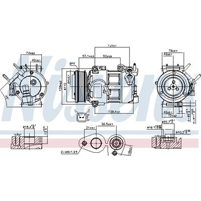 Kompresor, klimatizace NISSENS 890693