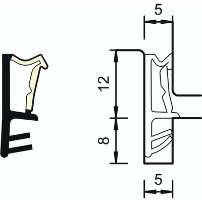 Tesnenie DEVENTER SP 6850 biele