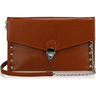 LS Fashion dámské psaníčko LSE00201 brown hnědé