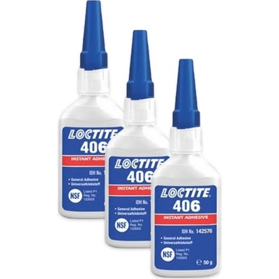 Loctite 406 sekundové lepidlo 50 g 3 ks