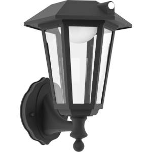 EGLO Соларна LED лампа Eglo - Prietta, 800lm, 2700K, IP44, със сензор за движение, черен (902437)