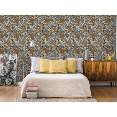 DIMEX ART Луксозна флизелинова тапета сива есенна вариация