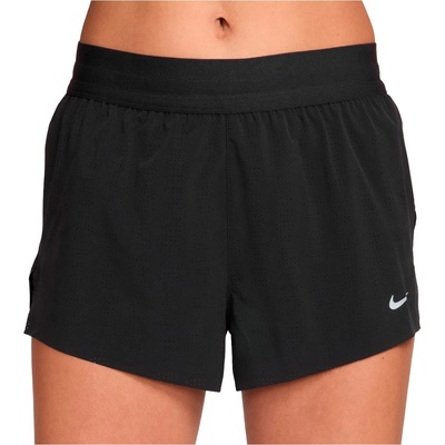 Nike Дамски шорти за бягане Nike Women's Swift Breathe Brief-Lined Running Shorts - Black / Black / White / Reflective Silver (112-4584-0112)