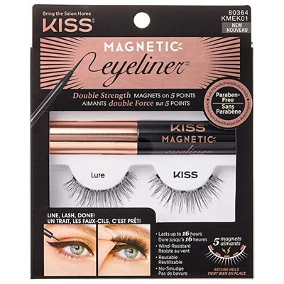 KISS Magnetické umelé riasy s očnými linkami Eyelash Kit 03 (Magnetic Eyeliner)