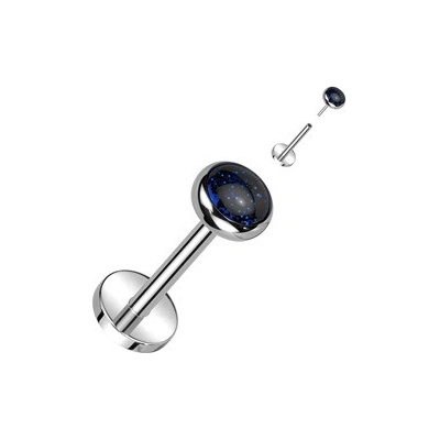 Šperky4U piercing do brady PUSH IN labreta titan TIT1318