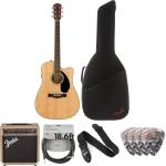 Fender CD-60SCE Dreadnought WN Deluxe Premium SET Natural Електро-акустична китара Дреднаут