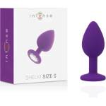  Анален плъг с диамантена основа, 7, 2см. - Intense Shelki Plug Purple (D-216053)