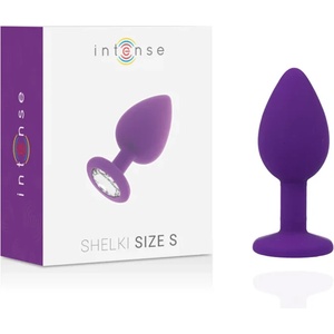  Анален плъг с диамантена основа, 7, 2см. - Intense Shelki Plug Purple (D-216053)