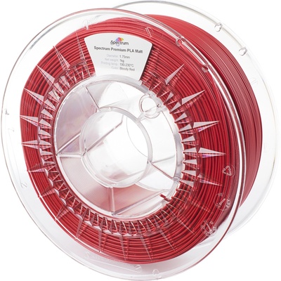 Spectrum 80240 3D филамент, PLA Matt, 1, 75mm, 1000g, кърваво червено (80240)
