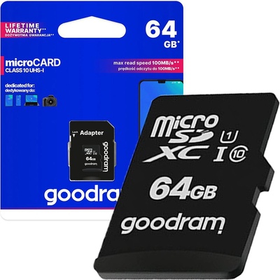GOODRAM microSDXC Class 10 64GB M1AA-0640R12
